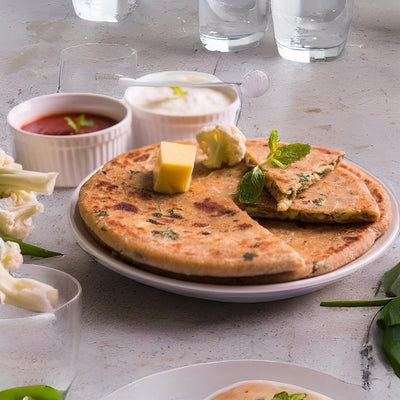 New Stuffed Mix Veg Paratha (New Recipe) (6 pcs.)